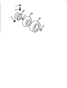 Wheels And Tires parts for Craftsman Front-Engine Lawn Tractor 917251521 from AppliancePartsPros.com