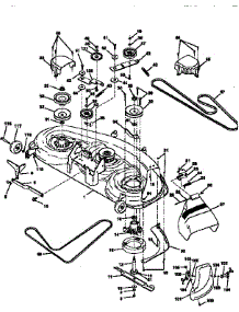 Mower Deck parts for Craftsman Front-Engine Lawn Tractor 917251523 from AppliancePartsPros.com