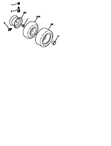 Wheels And Tires parts for Craftsman Front-Engine Lawn Tractor 917251523 from AppliancePartsPros.com