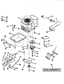 Engine parts for Craftsman Front-Engine Lawn Tractor 917251550 from AppliancePartsPros.com