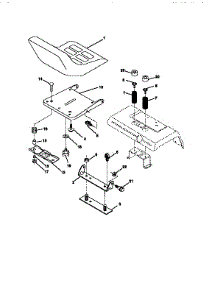 Seat Assembly parts for Craftsman Front-Engine Lawn Tractor 917251550 from AppliancePartsPros.com