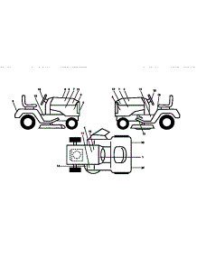 Decals parts for Craftsman Front-Engine Lawn Tractor 917251550 from AppliancePartsPros.com