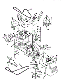 Mower Deck parts for Craftsman Front-Engine Lawn Tractor 917251550 from AppliancePartsPros.com