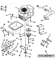 Engine parts for Craftsman Front-Engine Lawn Tractor 917251551 from AppliancePartsPros.com