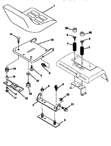 Seat Assembly parts for Craftsman Front-Engine Lawn Tractor 917251551 from AppliancePartsPros.com