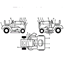 Decals parts for Craftsman Front-Engine Lawn Tractor 917251551 from AppliancePartsPros.com