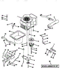 Engine parts for Craftsman Front-Engine Lawn Tractor 917251560 from AppliancePartsPros.com