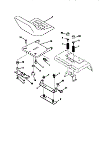 Seat Assembly parts for Craftsman Front-Engine Lawn Tractor 917251560 from AppliancePartsPros.com