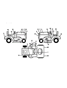 Decals parts for Craftsman Front-Engine Lawn Tractor 917251560 from AppliancePartsPros.com