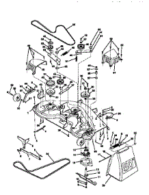 Mower Deck parts for Craftsman Front-Engine Lawn Tractor 917251560 from AppliancePartsPros.com