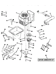 Engine parts for Craftsman Front-Engine Lawn Tractor 917251561 from AppliancePartsPros.com