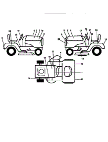 Decals parts for Craftsman Front-Engine Lawn Tractor 917251561 from AppliancePartsPros.com