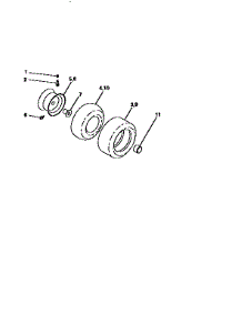 Wheels And Tires parts for Craftsman Front-Engine Lawn Tractor 917251561 from AppliancePartsPros.com