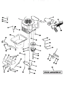 Engine parts for Craftsman Front-Engine Lawn Tractor 917251570 from AppliancePartsPros.com