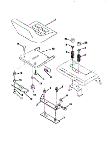 Seat Assembly parts for Craftsman Front-Engine Lawn Tractor 917251570 from AppliancePartsPros.com