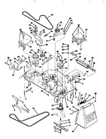 Mower Deck parts for Craftsman Front-Engine Lawn Tractor 917251570 from AppliancePartsPros.com