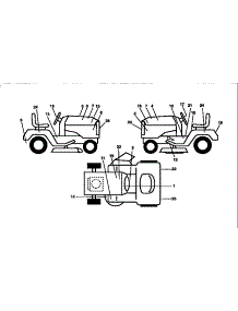 Decals parts for Craftsman Front-Engine Lawn Tractor 917251570 from AppliancePartsPros.com