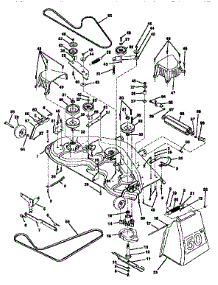 Mower Deck parts for Craftsman Front-Engine Lawn Tractor 917251571 from AppliancePartsPros.com