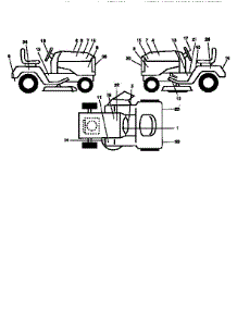 Decals parts for Craftsman Front-Engine Lawn Tractor 917251571 from AppliancePartsPros.com