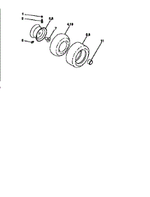 Wheels And Tires parts for Craftsman Front-Engine Lawn Tractor 917251571 from AppliancePartsPros.com