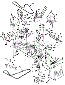 Mower Deck parts for Craftsman Front-Engine Lawn Tractor 917251572 from AppliancePartsPros.com