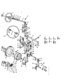 Steering And Front Axle parts for Craftsman Front-Engine Lawn Tractor 91725161 from AppliancePartsPros.com