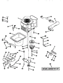 Engine parts for Craftsman Front-Engine Lawn Tractor 917251630 from AppliancePartsPros.com