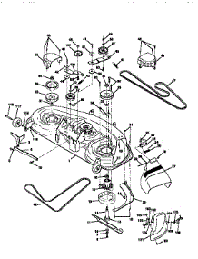 Mower Deck parts for Craftsman Front-Engine Lawn Tractor 917251640 from AppliancePartsPros.com