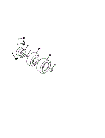 Wheels And Tire parts for Craftsman Front-Engine Lawn Tractor 917251640 from AppliancePartsPros.com