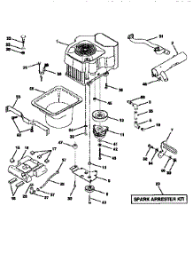Engine parts for Craftsman Front-Engine Lawn Tractor 917251641 from AppliancePartsPros.com