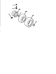 Wheels And Tires parts for Craftsman Front-Engine Lawn Tractor 917251641 from AppliancePartsPros.com