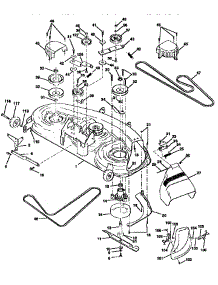 Mower Deck parts for Craftsman Front-Engine Lawn Tractor 917251642 from AppliancePartsPros.com