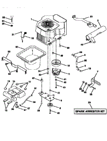 Engine parts for Craftsman Front-Engine Lawn Tractor 917251650 from AppliancePartsPros.com