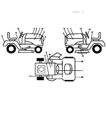 Decals parts for Craftsman Front-Engine Lawn Tractor 917251650 from AppliancePartsPros.com