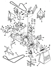 Mower Deck parts for Craftsman Front-Engine Lawn Tractor 917251650 from AppliancePartsPros.com