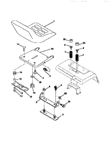 Seat Assembly parts for Craftsman Front-Engine Lawn Tractor 917251660 from AppliancePartsPros.com