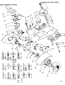 6 Garden Tractor / Steering And Final Drive parts for Craftsman Front-Engine Lawn Tractor 91725170 from AppliancePartsPros.com