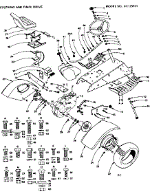 6 Twin Garden Tractor / Steering And Final Drive parts for Craftsman Front-Engine Lawn Tractor 91725181 from AppliancePartsPros.com