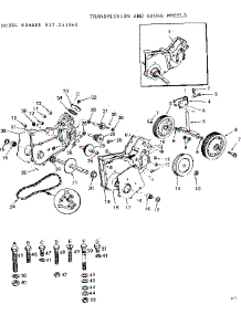 Transmission And Gauge Wheels parts for Craftsman Lawn Tractor Attachment 917251860 from AppliancePartsPros.com