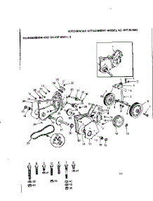 Transmission And Gauge Wheels parts for Craftsman Lawn Tractor Attachment 917251880 from AppliancePartsPros.com
