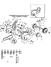 Transmission And Gauge Wheels parts for Craftsman Tiller 917251884 from AppliancePartsPros.com
