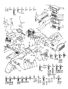 Main Frame, Dash And Grill parts for Craftsman Front-Engine Lawn Tractor 91725190 from AppliancePartsPros.com