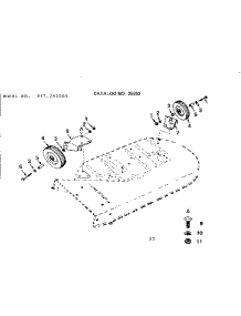 Wheel Assembly parts for Craftsman Gas Walk-Behind Mower 917252040 from AppliancePartsPros.com