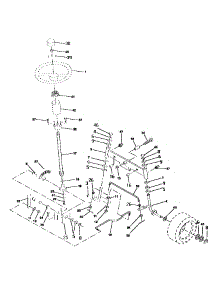 Steering Assembly parts for Craftsman Front-Engine Lawn Tractor 917252450 from AppliancePartsPros.com