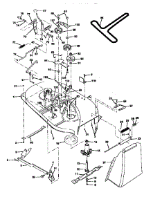 Mower parts for Craftsman Front-Engine Lawn Tractor 917252450 from AppliancePartsPros.com