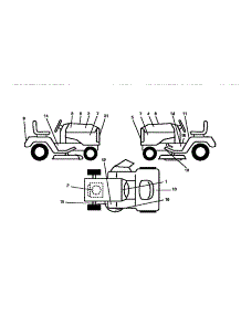 Decals parts for Craftsman Front-Engine Lawn Tractor 917252451 from AppliancePartsPros.com