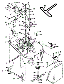 Mower parts for Craftsman Front-Engine Lawn Tractor 917252451 from AppliancePartsPros.com