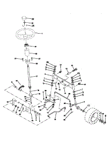Steering Assembly parts for Craftsman Front-Engine Lawn Tractor 917252500 from AppliancePartsPros.com
