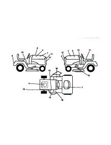 Decals parts for Craftsman Front-Engine Lawn Tractor 917252501 from AppliancePartsPros.com