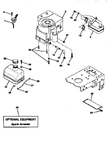 Engine parts for Craftsman Front-Engine Lawn Tractor 917252502 from AppliancePartsPros.com